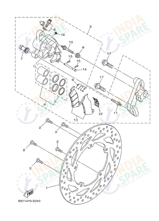 FRONT BRAKE CALIPER